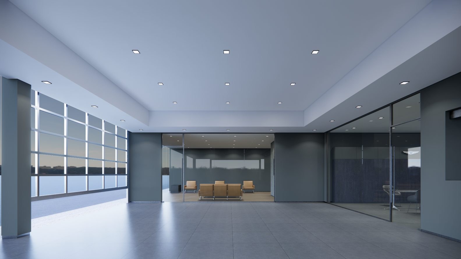 Genesis Showroom, Dubai — interior by HDG