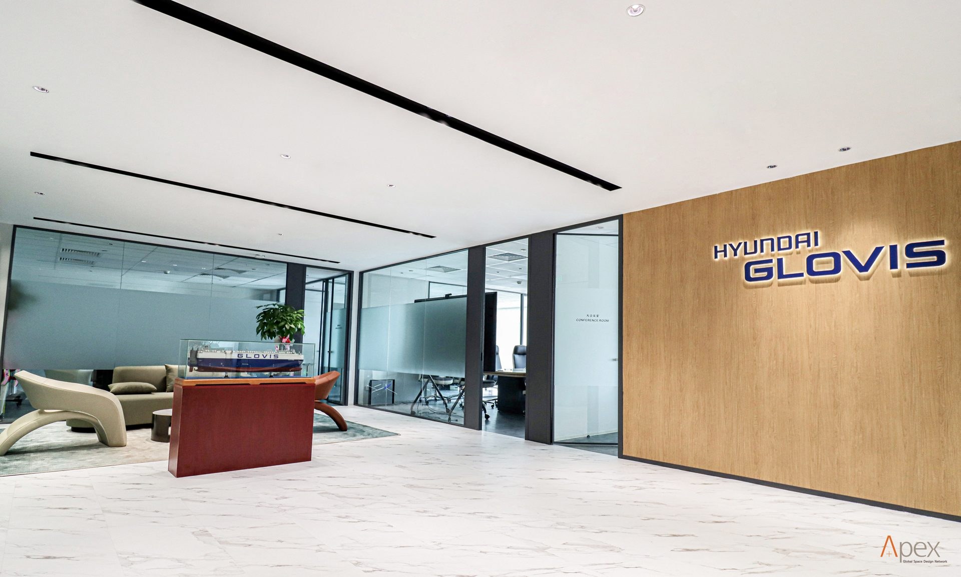 Hyundai Glovis Beijing Office — interior by HDG