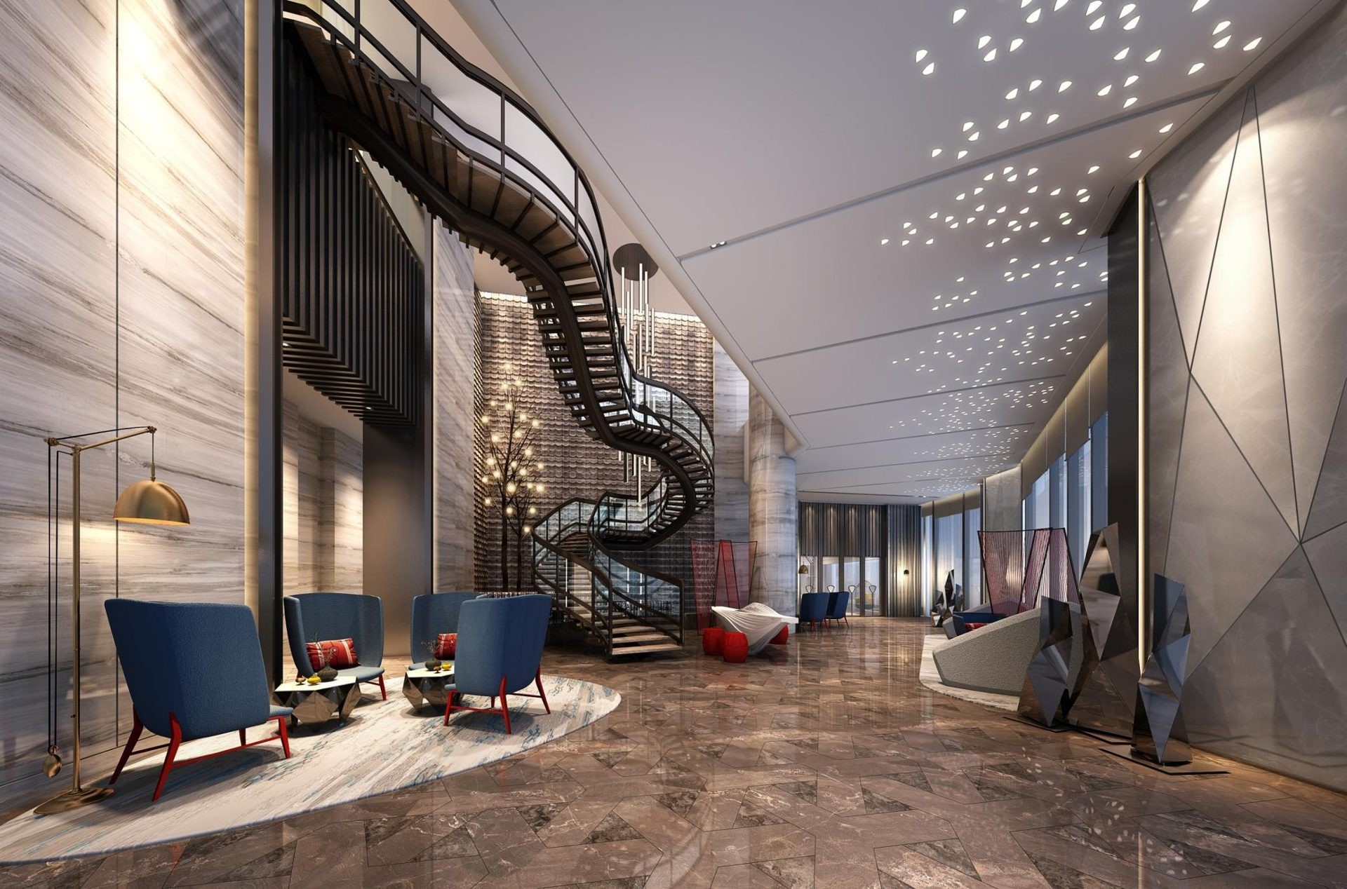 Changde Tonino, Lamborghini Hotel — interior by HDG